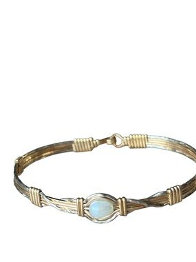 Ronaldo Designer Jewelry Gold Plated Wire Sterling Silver Hold Me Bracelet